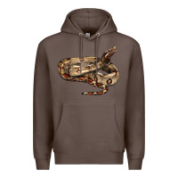 Coffee red tail boa snake Premium Hoodie - LillyAllenDesigns