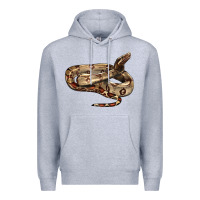 Heather Grey red tail boa snake Premium Hoodie - LillyAllenDesigns