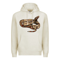Oatmeal Heather red tail boa snake Premium Hoodie - LillyAllenDesigns