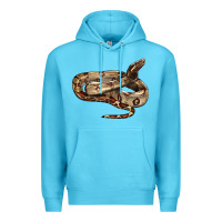 Ocean Blue red tail boa snake Premium Hoodie - LillyAllenDesigns