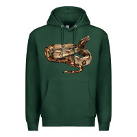 Sports Green red tail boa snake Premium Hoodie - LillyAllenDesigns