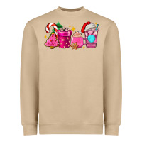 Mushroom pink christmas coffee cups Heavyweight Sweatshirt - AdoDesignShop