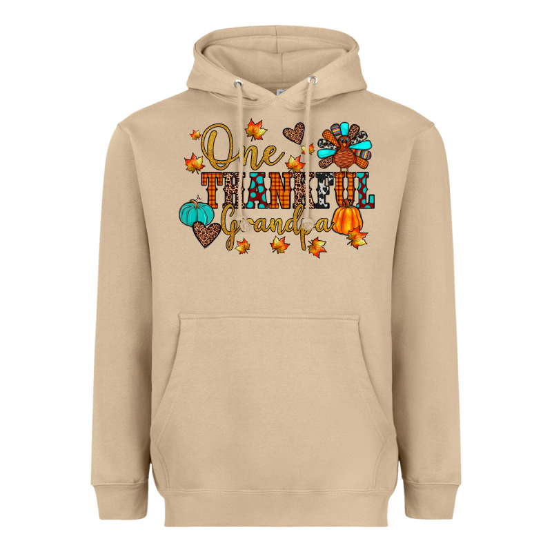 One Thankful Grandpa Heavyweight Hoodie by JahusDesignShop | Teevron