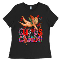 Black cupids candy olivia Ladies Tee - OliviaCreatesArt