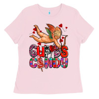 Bubblegum Pink cupids candy olivia Ladies Tee - OliviaCreatesArt