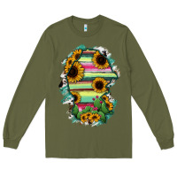 Army Green Coahuila State Of Mexico Map Long Sleeve Tee - RanaPortraitStore