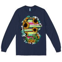 Navy Coahuila State Of Mexico Map Long Sleeve Tee - RanaPortraitStore