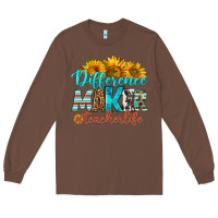 Chestnut difference maker teacher life Long Sleeve Tee - BundleAndBundleShop