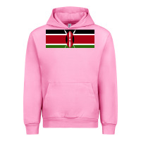 Fuchsia Pink kenya flag Urban Hoodie - artisFamous