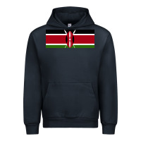 Navy kenya flag Urban Hoodie - artisFamous