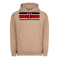 Pigment Burro kenya flag Urban Hoodie - artisFamous