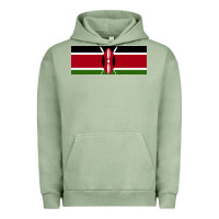 Pigment Oil Green kenya flag Urban Hoodie - artisFamous