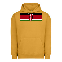 Pigment Peanut Butter kenya flag Urban Hoodie - artisFamous