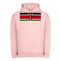 Pigment Salmon kenya flag Urban Hoodie - artisFamous