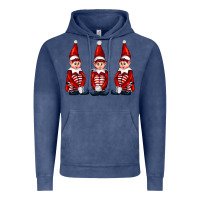 Vintage Denim Christmas Elfs Vintage Hoodie - FaDigitalArtStudio