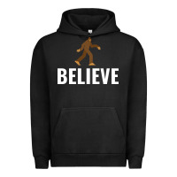 Pigment Black believe bigfoot white Urban Hoodie - artisFamous
