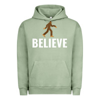 Pigment Oil Green believe bigfoot white Urban Hoodie - artisFamous
