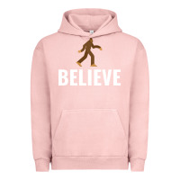 Pigment Salmon believe bigfoot white Urban Hoodie - artisFamous