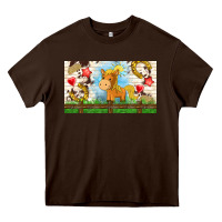 Chocolate Brown cute horse Heavy Core Tee - TumblerDesignByShophia