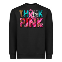 Black think pink cancer ribbon Heavyweight Sweatshirt - AdoDesignShop