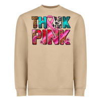 Mushroom think pink cancer ribbon Heavyweight Sweatshirt - AdoDesignShop