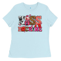 Baby Blue kiss machine with lips olivia Ladies Tee - OliviaCreatesArt