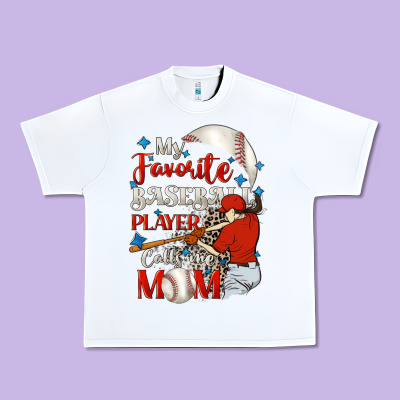 My Favorite Baseball Player Calls Me Mom Urban Heavy Tee Designed By Fadigitalartstudio