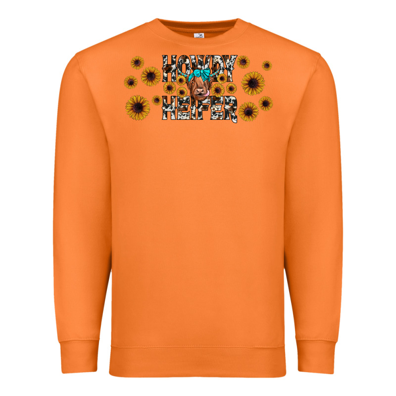 Howdy Heifer Premium Sweatshirt by JahusDesignShop | Teevron