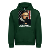 Forest Green Notorious R.B.G. Funny Progressive, Liberal Ruth Bader Ginsburg Urban Hoodie - artisFamous