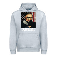 Heather Grey Notorious R.B.G. Funny Progressive, Liberal Ruth Bader Ginsburg Urban Hoodie - artisFamous