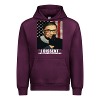 Mauve Wine Notorious R.B.G. Funny Progressive, Liberal Ruth Bader Ginsburg Urban Hoodie - artisFamous