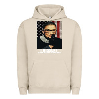 Pigment French Oak Notorious R.B.G. Funny Progressive, Liberal Ruth Bader Ginsburg Urban Hoodie - artisFamous