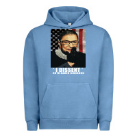Pigment Pebble Blue Notorious R.B.G. Funny Progressive, Liberal Ruth Bader Ginsburg Urban Hoodie - artisFamous