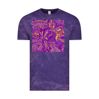 Cloud Purple Abstract Mardi Gras Seamless Pattern Vintage Tee - FaDigitalArtStudio