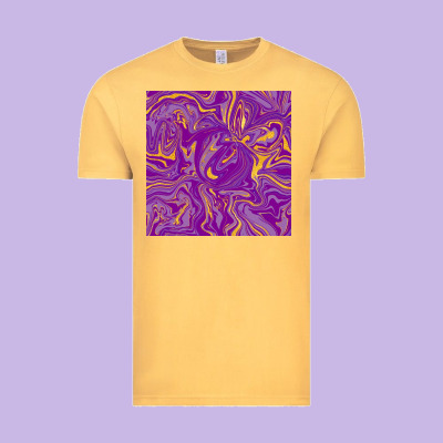 Abstract Mardi Gras Seamless Pattern Vintage Tee Designed By Fadigitalartstudio
