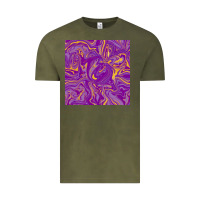 Vintage Olive Abstract Mardi Gras Seamless Pattern Vintage Tee - FaDigitalArtStudio
