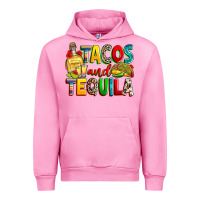 Fuchsia Pink tacos and tequila Urban Hoodie - RanaPortraitStore