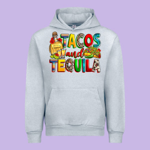 Tacos And Tequila Urban Hoodie Designed By Ranaportraitstore