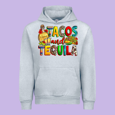 Tacos And Tequila Urban Hoodie Designed By Ranaportraitstore