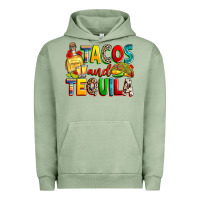 Pigment Oil Green tacos and tequila Urban Hoodie - RanaPortraitStore