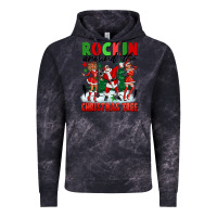 Cloud Black Rockin Around The Christmas Tree Vintage Hoodie - FaDigitalArtStudio