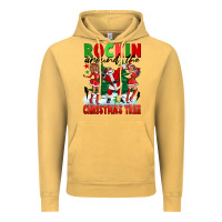 Vintage Mustard Rockin Around The Christmas Tree Vintage Hoodie - FaDigitalArtStudio
