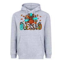 Heather Grey blessed turkey Heavyweight Hoodie - JahusDesignShop