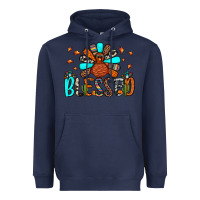 Navy blessed turkey Heavyweight Hoodie - JahusDesignShop