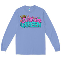 Colony Blue birthday queen Long Sleeve Tee - BundleAndBundleShop