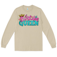 Mushroom birthday queen Long Sleeve Tee - BundleAndBundleShop