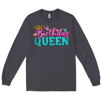 Smoke birthday queen Long Sleeve Tee - BundleAndBundleShop