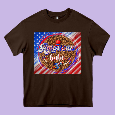 American Babe Heavy Core Tee Designed By Tumblerdesignbyshophia