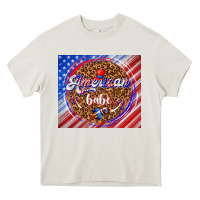 Cream American babe Heavy Core Tee - TumblerDesignByShophia