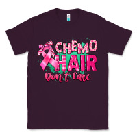 Plum Chemo hair don't care Cancer Awareness Classic Tee - HowdyJamesFarm
